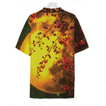 Yellow Full Moon Print Hawaiian Shirt