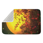 Yellow Full Moon Print Indoor Door Mat