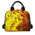 Yellow Full Moon Print Insulated Lunch Bag
