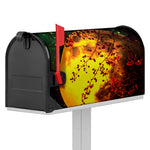 Yellow Full Moon Print Mailbox Cover