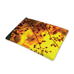 Yellow Full Moon Print Pet Cooling Mat Cover