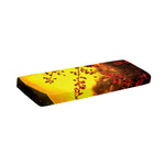 Yellow Full Moon Print Piano Keyboard Cover