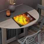 Yellow Full Moon Print Placemat