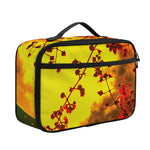 Yellow Full Moon Print Portable Lunch Bag