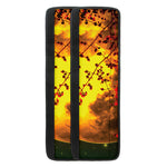Yellow Full Moon Print Refrigerator Handle Covers