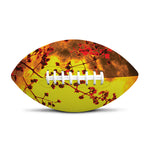 Yellow Full Moon Print Rugby Ball