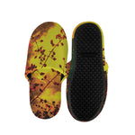 Yellow Full Moon Print Slippers