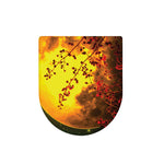 Yellow Full Moon Print Toilet Lid Cover