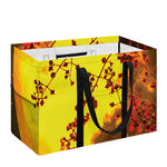 Yellow Full Moon Print Utility Tote Bag