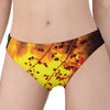 Yellow Full Moon Print Women's Panties