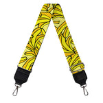 Yellow Geometric Banana Pattern Print Bag Strap
