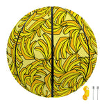 Yellow Geometric Banana Pattern Print Basketball