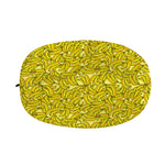 Yellow Geometric Banana Pattern Print Car Side Mirror Covers