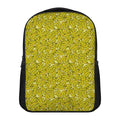Yellow Geometric Banana Pattern Print Casual Backpack