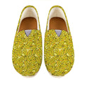 Yellow Geometric Banana Pattern Print Casual Shoes