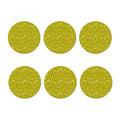 Yellow Geometric Banana Pattern Print Coaster Set