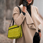 Yellow Geometric Banana Pattern Print Double Strap Bible Bag