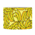 Yellow Geometric Banana Pattern Print Drum Lamp Shade