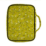Yellow Geometric Banana Pattern Print Front Pocket Bible Bag