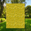 Yellow Geometric Banana Pattern Print Garden Flag