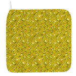Yellow Geometric Banana Pattern Print Hand Towel