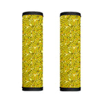 Yellow Geometric Banana Pattern Print Handle Covers