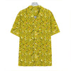 Yellow Geometric Banana Pattern Print Hawaiian Shirt