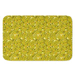 Yellow Geometric Banana Pattern Print Indoor Door Mat