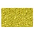 Yellow Geometric Banana Pattern Print Polyester Doormat