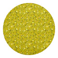 Yellow Geometric Banana Pattern Print Round Blanket