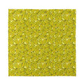 Yellow Geometric Banana Pattern Print Silk Bandana