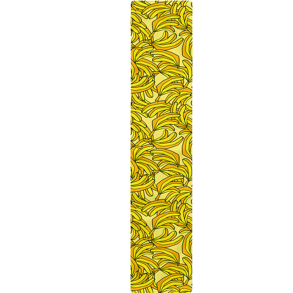 Yellow Geometric Banana Pattern Print Table Runner