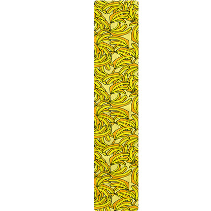 Yellow Geometric Banana Pattern Print Table Runner