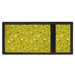 Yellow Geometric Banana Pattern Print Trifold Wallet