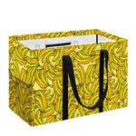 Yellow Geometric Banana Pattern Print Utility Tote Bag