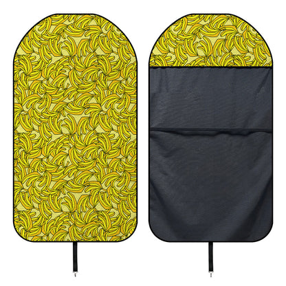 Yellow Geometric Banana Pattern Print Waterproof Car Seat Cover