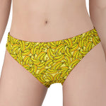 Yellow Geometric Banana Pattern Print Women's Panties