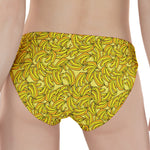 Yellow Geometric Banana Pattern Print Women's Panties