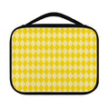 Yellow Harlequin Pattern Print Classic Bible Case