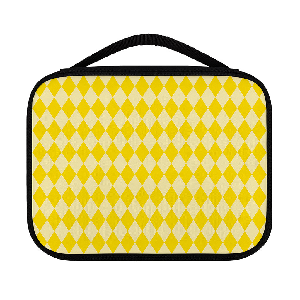 Yellow Harlequin Pattern Print Classic Bible Case