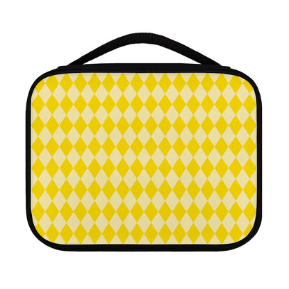 Yellow Harlequin Pattern Print Classic Bible Case
