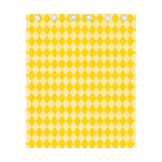 Yellow Harlequin Pattern Print Curtain