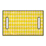 Yellow Harlequin Pattern Print Golf Cart Seat Cover
