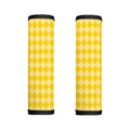 Yellow Harlequin Pattern Print Handle Covers