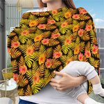 Yellow Hawaiian Tropical Pattern Print Baby Seat Cover