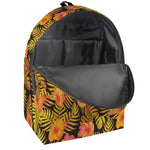 Yellow Hawaiian Tropical Pattern Print Backpack