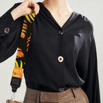 Yellow Hawaiian Tropical Pattern Print Bag Strap