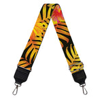Yellow Hawaiian Tropical Pattern Print Bag Strap