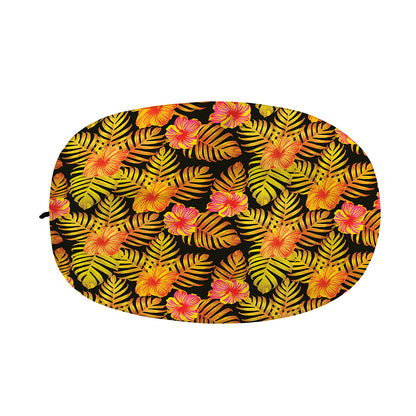 Yellow Hawaiian Tropical Pattern Print Car Side Mirror Covers