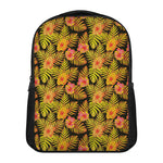 Yellow Hawaiian Tropical Pattern Print Casual Backpack